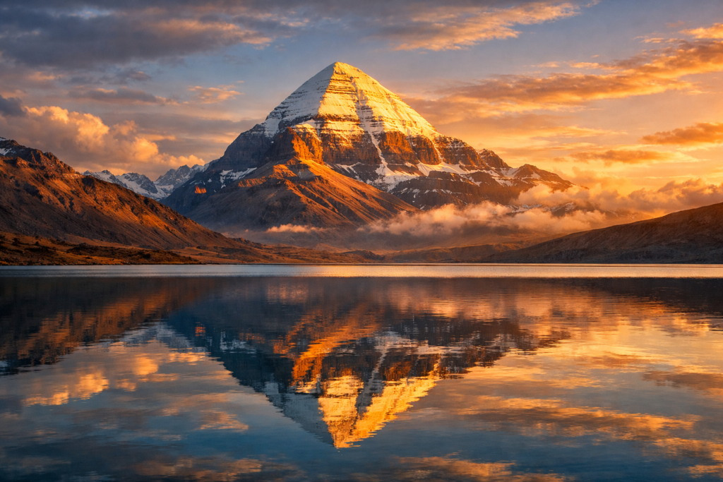 Mount Kailash sunset view – Kailash Mansarovar Yatra Packages from Ahmedabad