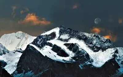 Adi Kailash Ji Om Parvat Mountain